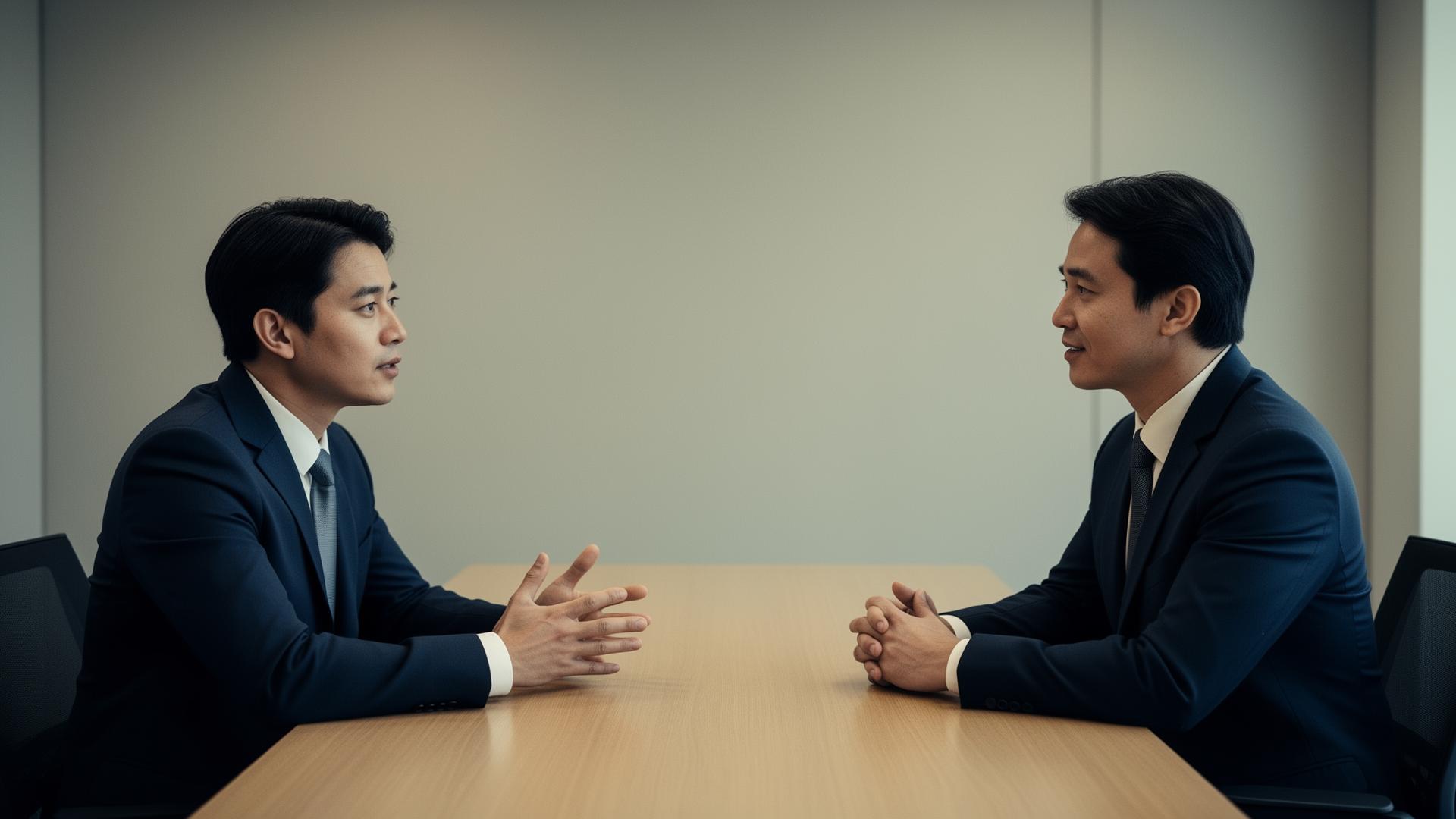 Norvex executive recruitment consultants interviewing a candidate
